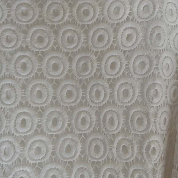 Crown & lvy White Lace Mini Dress Size L NWT - Picture 7 of 13
